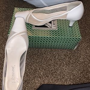 J. RENEÉ WHITE HEELS